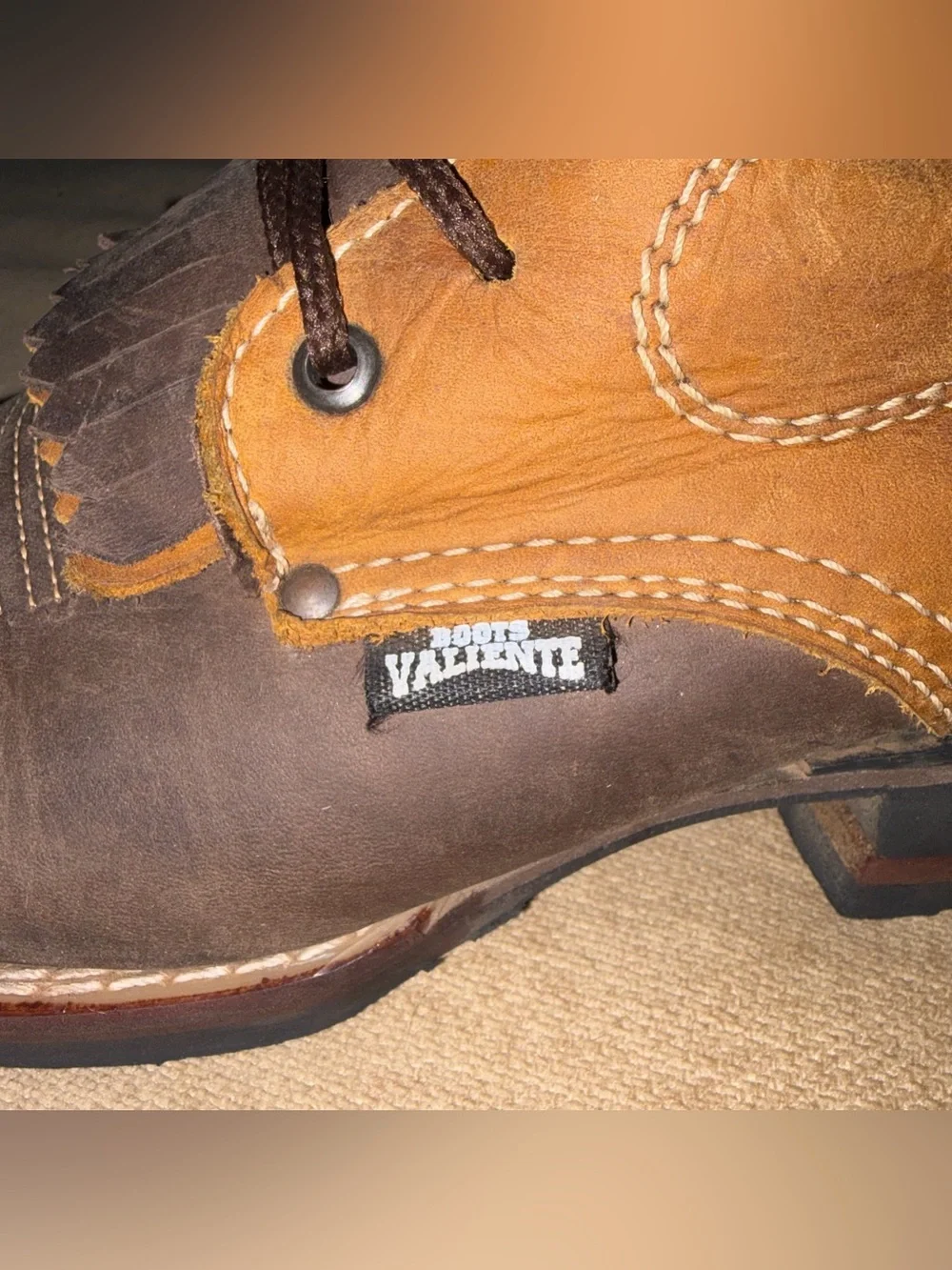 VINTAGE Valiente Men's Leather Boots size 6
